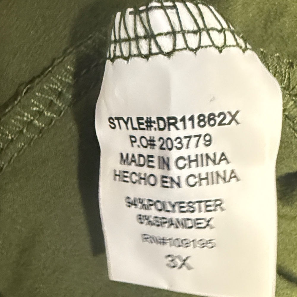 Annabelle Olive Green Dress - Picture 7 of 8
